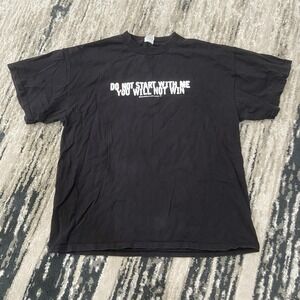 Rare VTG Vintage 2002 do not start with me you will not win T-Shirt 00s Sz Small